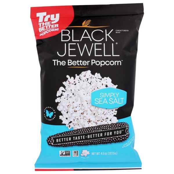 BLACK JEWELL: Popcorn Sea Salt Rte, 4.5 oz