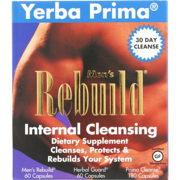 YERBA PRIMA Mens Rebuild Internal Cleansing System, 1 kt