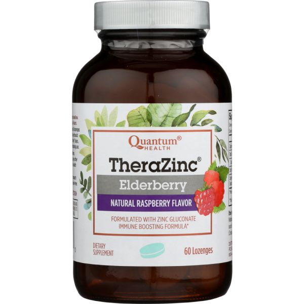 QUANTUM: TheraZinc Elderberry Lozenges, 60 pc