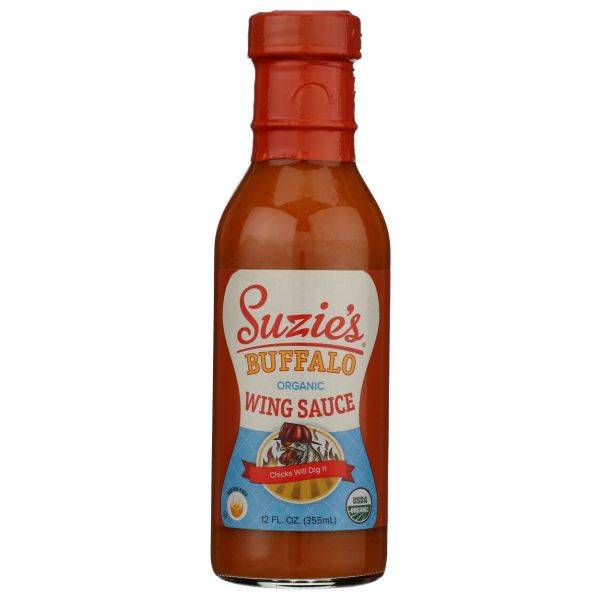 SUZIE'S: Organic Buffalo Wing Sauce, 12 fo