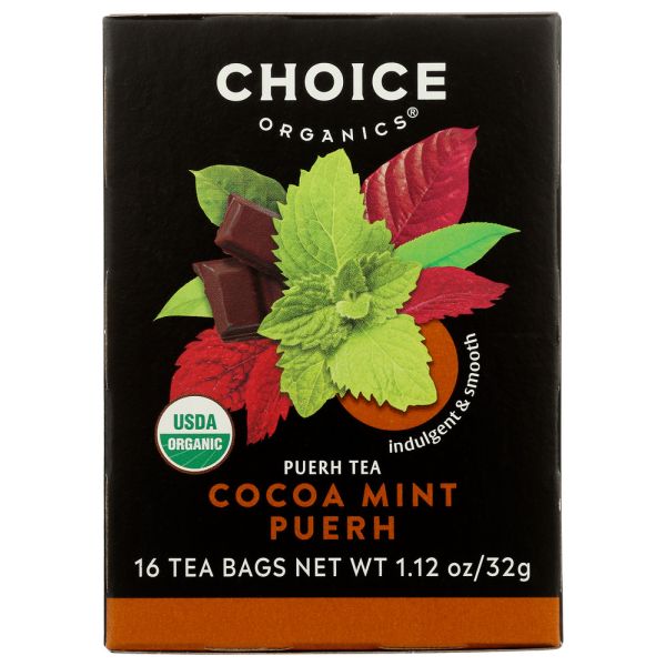 CHOICE TEA: Tea Cocoa Mint, 16 bg