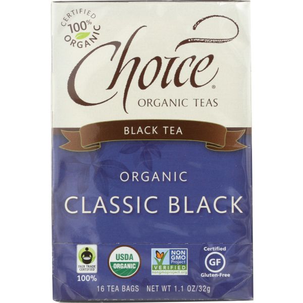 CHOICE TEA:  Organic Black Tea Classic Black, 16 oz