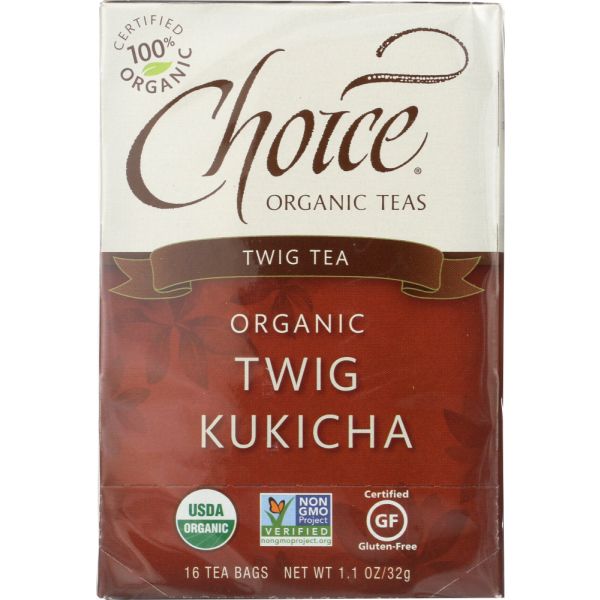 CHOICE TEA: Organic Twig Tea, 16 bg