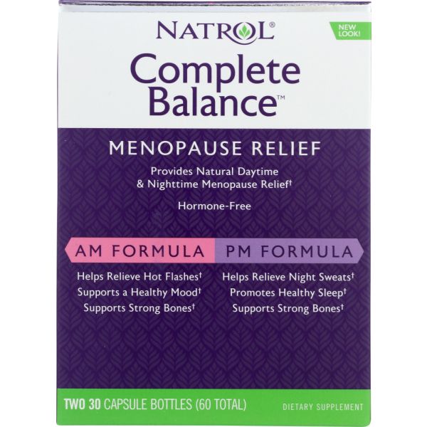 NATROL: Complete Balance for Menopause AM PM, 60 Capsules