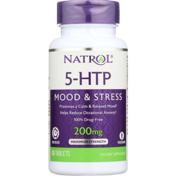 NATROL: 5-HTP 200 mg Time Release, 30 tb