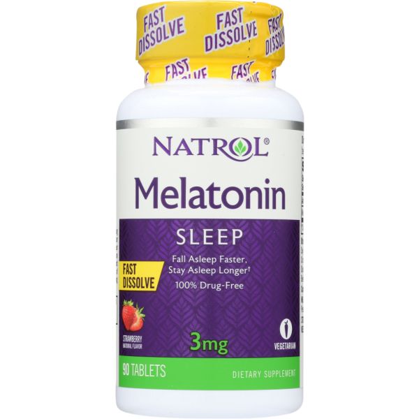 Natrol Biotin Strawberry Flavor 5000 mcg, 90 Tablets
