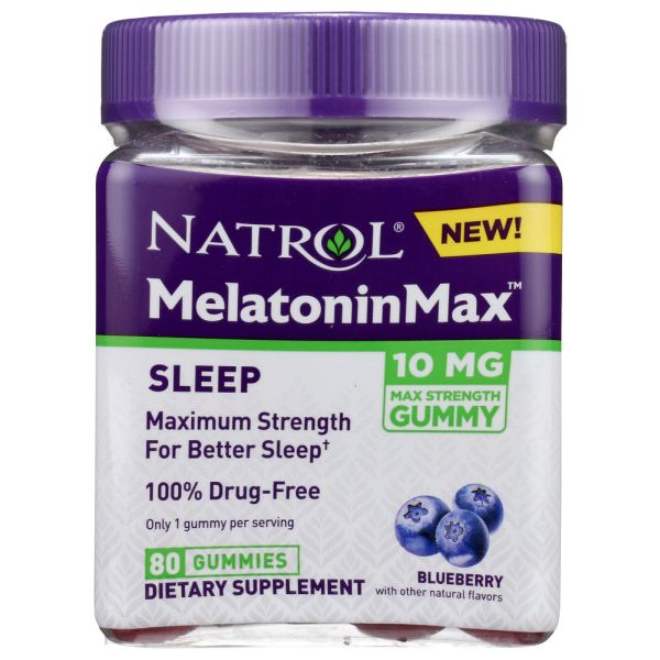 NATROL: MelatoninMax Gummy 10mg, 80 pc