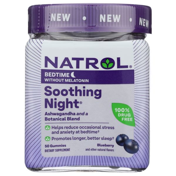 NATROL: Soothing Night Adult Gummy 300mg, 50 pc