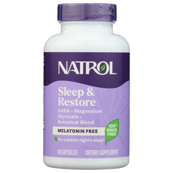 NATROL: Sleep and Restore Melatonin Free, 60 cp