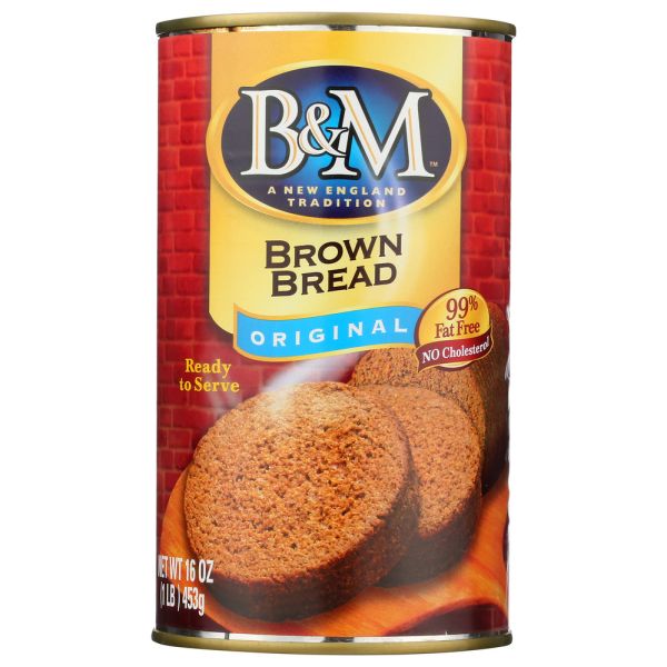 B & M: Brown Bread Plain, 16 oz