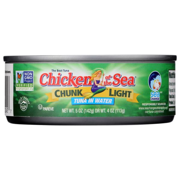 CHICKEN OF THE SEA: Chunk Light Tuna In Water, 5 oz