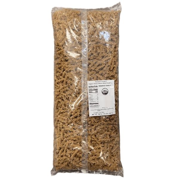 MANTOVA: Organic Whole Wheat Fusilli Pasta, 10 lb