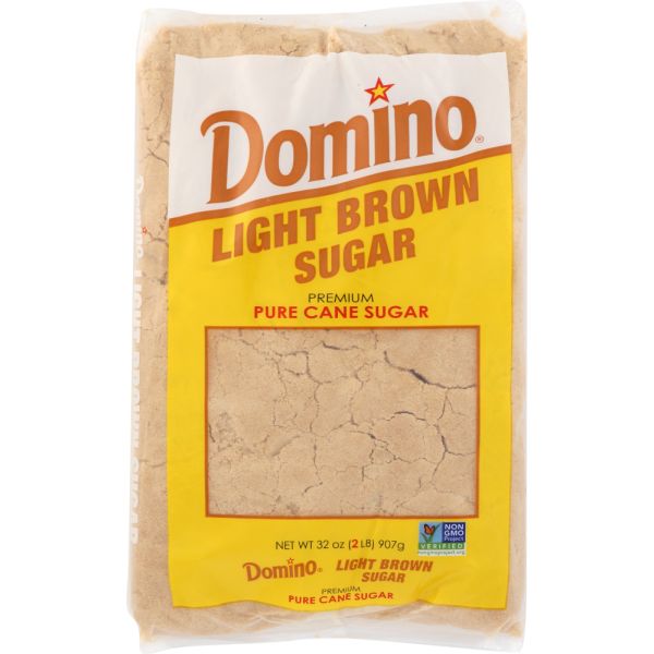 DOMINO: Sugar Light Brown, 2 LB