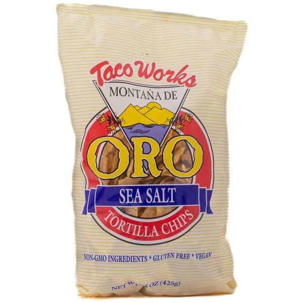 TACO WORKS: Montana De Oro Tortilla Chips, 15 oz