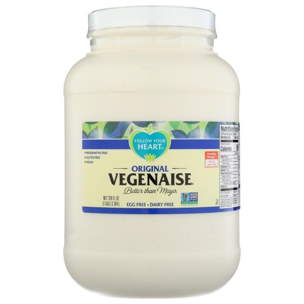 FOLLOW YOUR HEART: Vegenaise Original, 1 gal