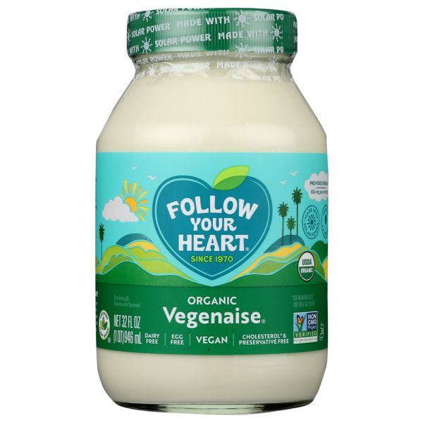 FOLLOW YOUR HEART: Organic Vegenaise, 32 oz