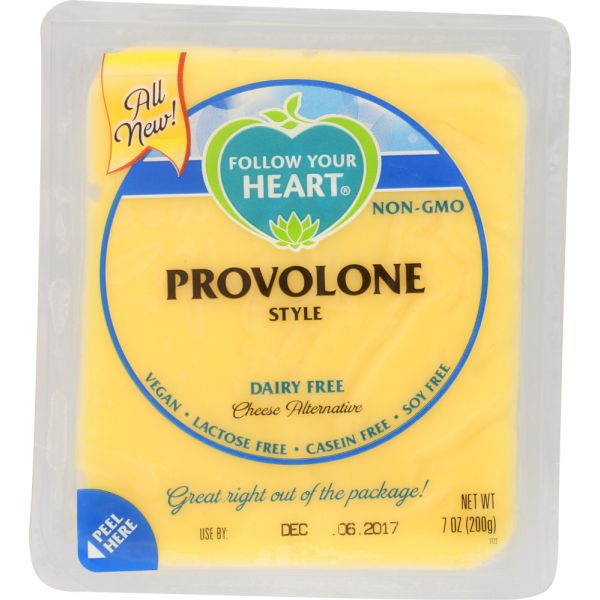 FOLLOW YOUR HEART: Provolone Style Block Cheese Alternative, 7 oz