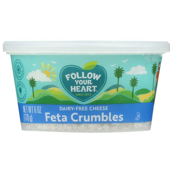 FOLLOW YOUR HEART: Dairy Free Feta Crumbles, 6 oz