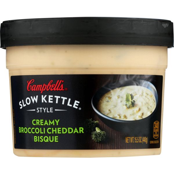 CAMPBELLS: Creamy Broccoli Cheddar Bisque, 15.5 oz