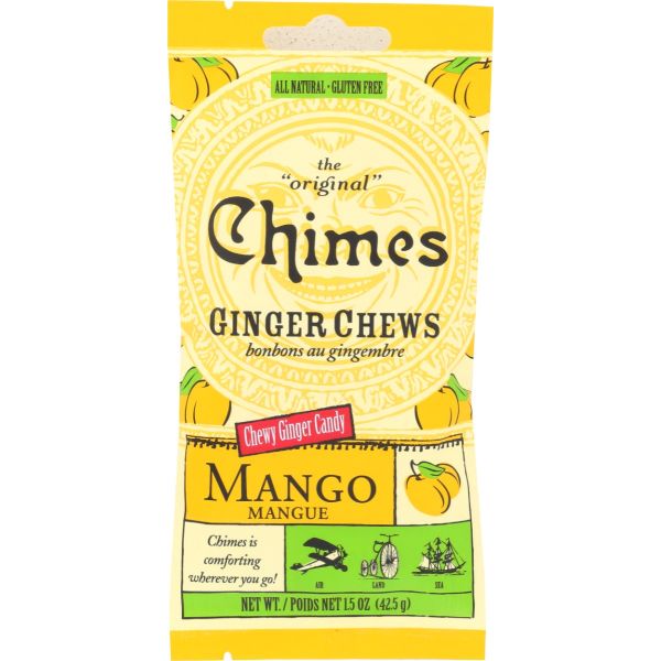 CHIMES: Ginger Chews Mango Bag, 1.5 oz