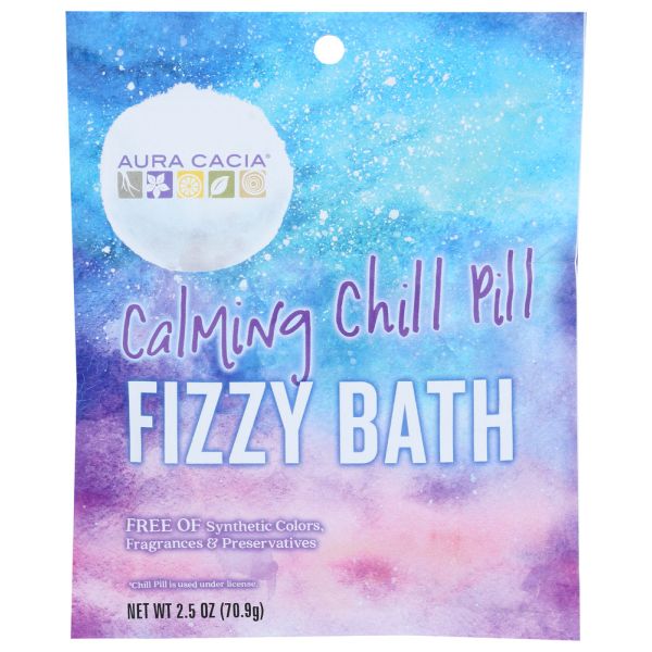 AURA CACIA: Calming Chill Pill Fizzy Bath, 2.5 oz
