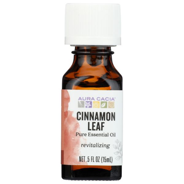 AURA CACIA: Cinnamon Leaf Essential Oil, 0.5 oz