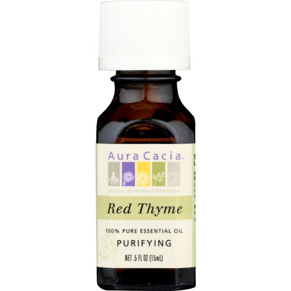 AURA CACIA: 100% Pure Essential Oil Red Thyme, 0.5 Oz