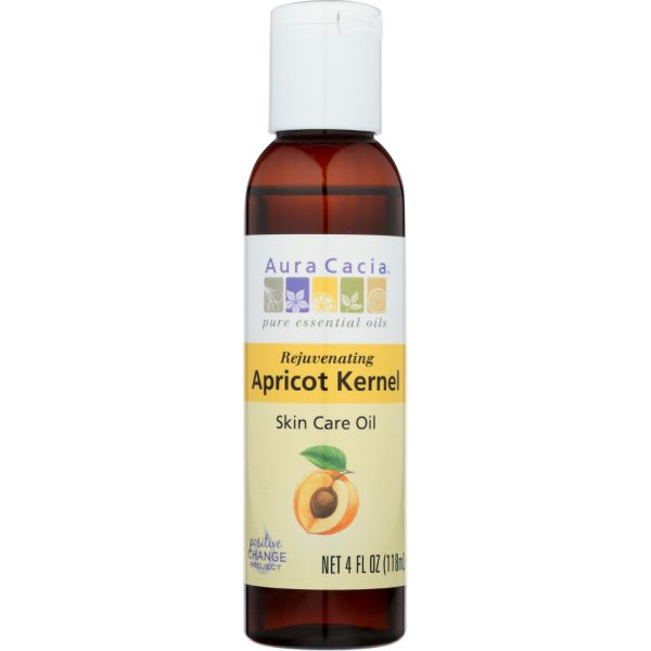 AURA CACIA: Natural Skin Care Oil Rejuvenating Apricot Kernel, 4 Oz