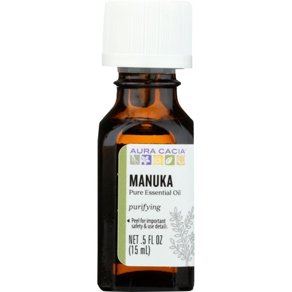 AURA CACIA: Manuka Pure Essential Oil, 0.5 oz