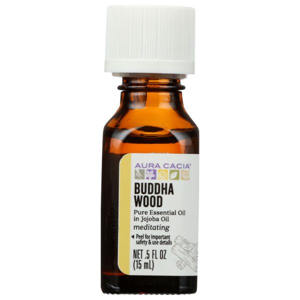 AURA CACIA: Buddha Wood Essential Oil, 0.5 oz