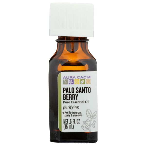 AURA CACIA: Palo Santo Berry Essential Oil, 0.5 oz