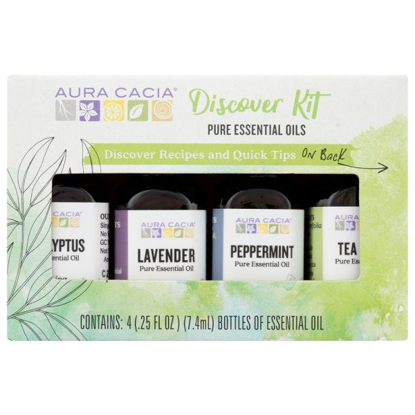 AURA CACIA: Discover Essential Oils Kit, 1 oz