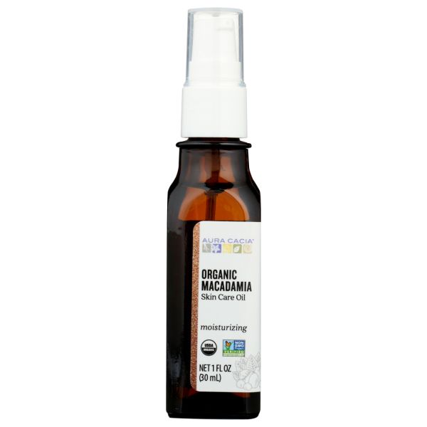 AURA CACIA: Organic Macadamia Skin Care Oil, 1 oz