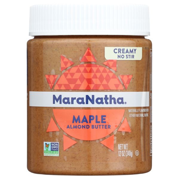 MARANATHA: All Natural No Stir Raw Maple Almond Butter Creamy, 12 oz