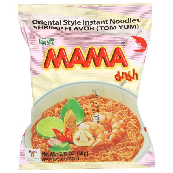 MAMA: Oriental Style Instant Noodles Shrimp Flavor (Tom Yum), 2.12 oz