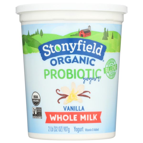 STONYFIELD: Organic Whole Milk Vanilla Yogurt, 32 oz