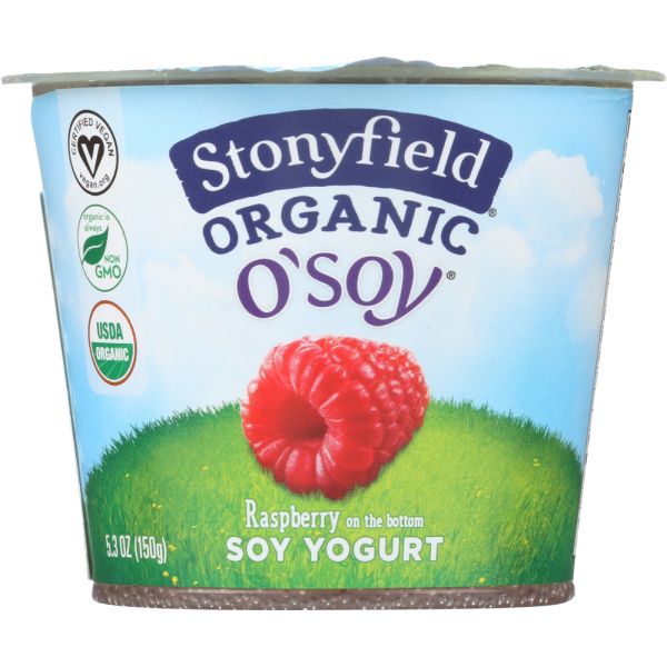 STONYFIELD: Organic Made from Soy Raspberry, 5.3 oz