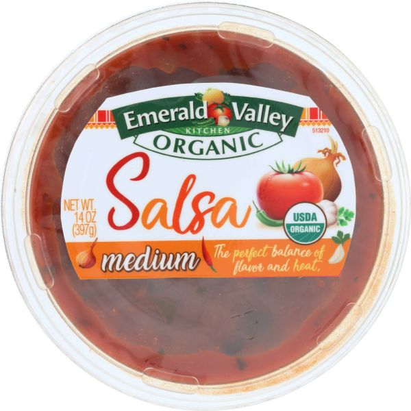 EMERALD VALLEY KITCHEN: Organic Medium Salsa, 14 oz