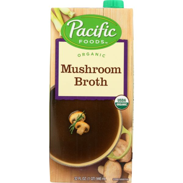 PACIFIC FOODS: Organic Mushroom Broth, 32 oz