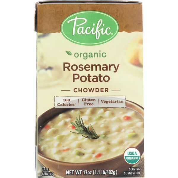PACIFIC FOODS: Soup Rte Rosemary Potato Chowder Organic, 17 oz