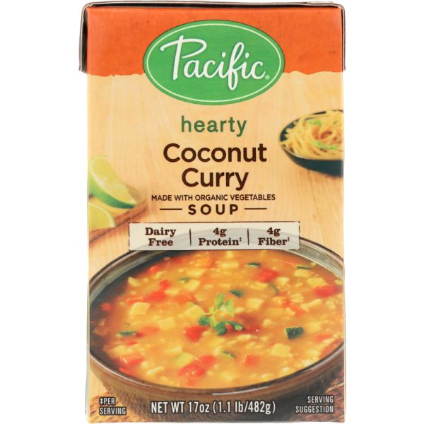 PACIFIC FOODS: Soup Hearty Coconut Curry, 17 oz
