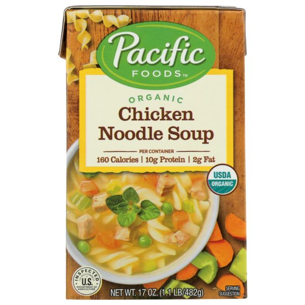 PACIFIC FOODS: Organic Chicken Noodle Soup, 17 oz