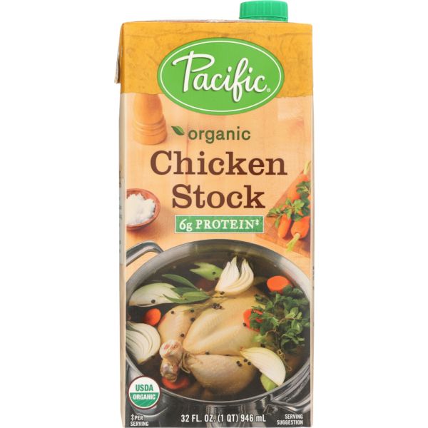 PACIFIC FOODS: Organic Chicken Stock, 32 oz