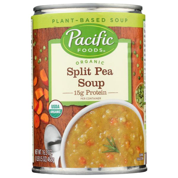 PACIFIC FOODS: Soup Split Pea Org, 16.5 OZ
