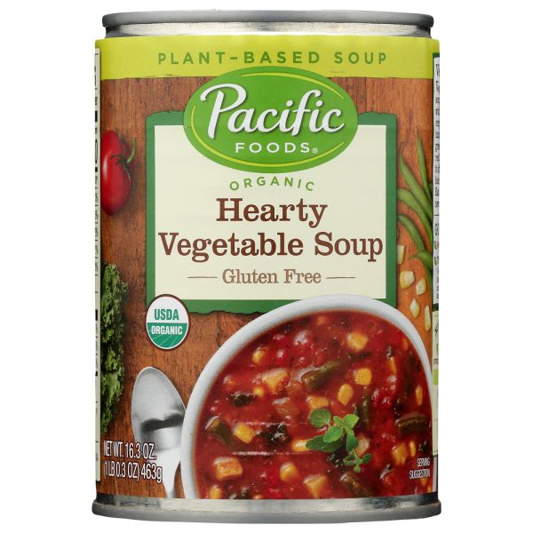 PACIFIC FOODS: Soup Hearty Veg, 16.3 OZ
