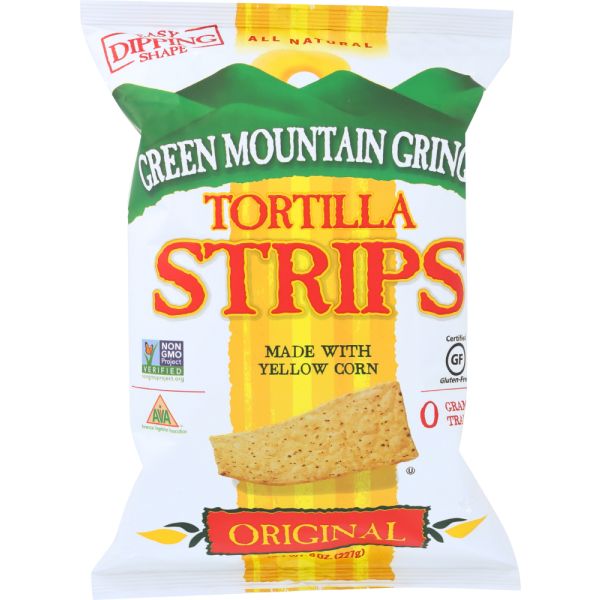 GREEN MOUNTAIN GRINGO: Corn Tortilla Strips Original, 8 Oz