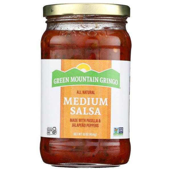 GREEN MOUNTAIN GRINGO: Medium Salsa, 16 Oz