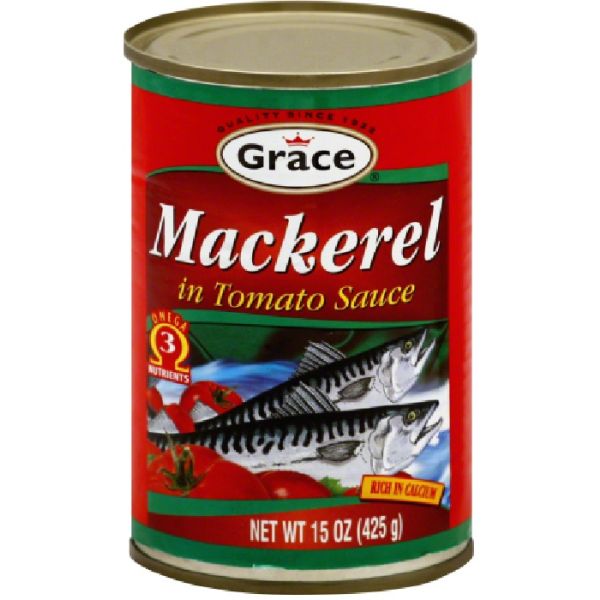 GRACE CARIBBEAN: Mackerel in Tomato Sauce, 15 oz