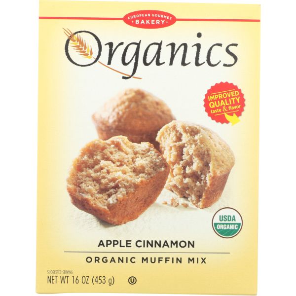EUROPEAN GOURMET BAKERY: Apple Cinnamon Organic Muffin Mix, 16 oz