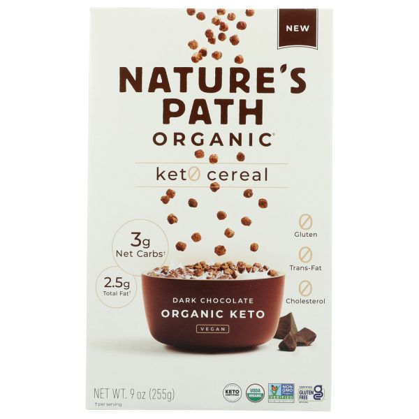 NATURES PATH: Dark Chocolate Keto Cereal, 9 oz